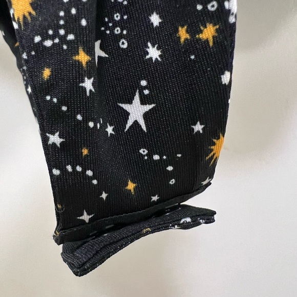 NWT BCBG Generation Fitted Star Celestial Bodysuit with Velvet Straps - Picture 8 of 11